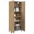Bufet 2 pcs Stejar Artizanal Lemn compozit GartenMobel Dekor