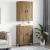 Bufet 2 pcs Stejar Artizanal Lemn compozit GartenMobel Dekor