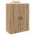 Dulap montat pe perete 2 pcs Stejar Artizanal 69,5 x 34 x 90 cm GartenMobel Dekor