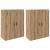 Dulap montat pe perete 2 pcs Stejar Artizanal 69,5 x 34 x 90 cm GartenMobel Dekor
