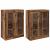 Mobilier cu Montaj pe Perete 2 pcs Lemn vechi 69,5 x 34 x 90 cm GartenMobel Dekor