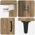 Bufet 2 pcs Stejar Artizanal Lemn compozit GartenMobel Dekor