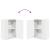 Set comodă TV Pe perete 4 pcs Alb Lemn compozit GartenMobel Dekor