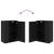Set comodă TV Pe perete 4 pcs Stejar Negru Lemn compozit GartenMobel Dekor