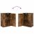Set comodă TV Pe perete 4 pcs Stejar fumuriu Lemn compozit GartenMobel Dekor