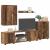 Set comodă TV Pe perete 4 pcs Lemn Vechi Lemn compozit GartenMobel Dekor