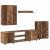 Set comodă TV Pe perete 4 pcs Lemn Vechi Lemn compozit GartenMobel Dekor