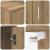 Set comodă TV Pe perete 4 pcs Stejar Artizanal Lemn compozit GartenMobel Dekor