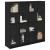 Bufet 2 pcs Stejar Negru 68 x 37 x 142 cm Lemn compozit GartenMobel Dekor