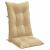 Perne scaun cu spătar înalt 6 buc. melanj bej 120x50x7cm textil GartenMobel Dekor