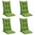 Perne scaun spătar înalt 4 buc. melanj verde 120x50x7 cm textil GartenMobel Dekor