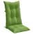 Perne scaun spătar înalt 4 buc. melanj verde 120x50x7 cm textil GartenMobel Dekor