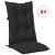 Set de perne pentru scaun cu spătar înalt 4 pcs Melanj negru GartenMobel Dekor