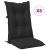 Set de perne pentru scaun cu spătar înalt 6 pcs Melanj negru GartenMobel Dekor
