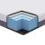 Saltea Alb și gri 90 x 200 cm Material Jacquard GartenMobel Dekor