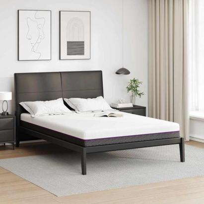 Saltea Alb și gri 140 x 190 cm Material Jacquard GartenMobel Dekor