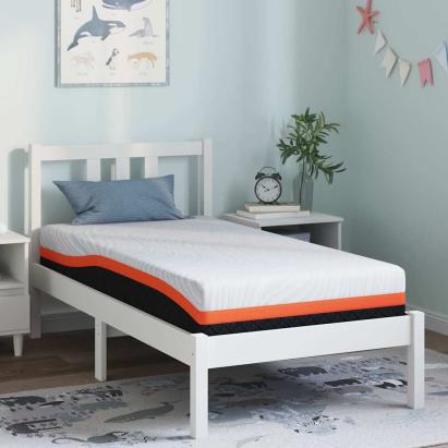 Saltea Alb și negru 80 x 160 cm Material Jacquard GartenMobel Dekor