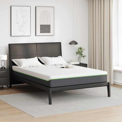 Saltea Alb și gri 140 x 200 cm Material Jacquard GartenMobel Dekor