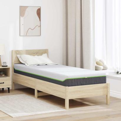 Saltea Alb și gri 80 x 200 cm Material Jacquard GartenMobel Dekor
