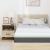 Saltea Alb și gri 100 x 200 cm Material Jacquard GartenMobel Dekor