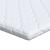 Topper din nucă de cocos Alb 70 x 200 cm Material Jacquard GartenMobel Dekor