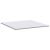 Topper din nucă de cocos Alb 200 x 200 cm Material Jacquard GartenMobel Dekor