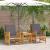 Set de canapele pentru grădină cu pernă 3 pcs Ulei Natural GartenMobel Dekor