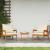 Set bistro cu pernă 3 pcs Maro Lemn Solid de Acacia GartenMobel Dekor