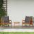 Set bistro cu pernă 3 pcs Maro Lemn Solid de Acacia GartenMobel Dekor