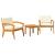Set bistro cu pernă 3 pcs Maro Poliester GartenMobel Dekor