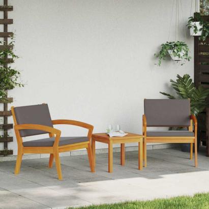 Scaun pentru Grădină 2 pcs Ulei Natural Lemn Solid de Acacia GartenMobel Dekor