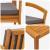 Set bistro cu pernă 3 pcs Maro Poliester GartenMobel Dekor