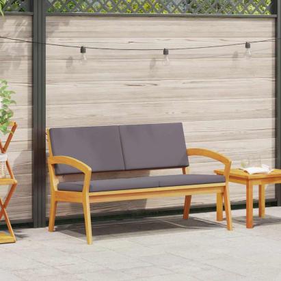 Bancă de grădină cu pernă Ulei Natural Lemn Solid de Acacia GartenMobel Dekor