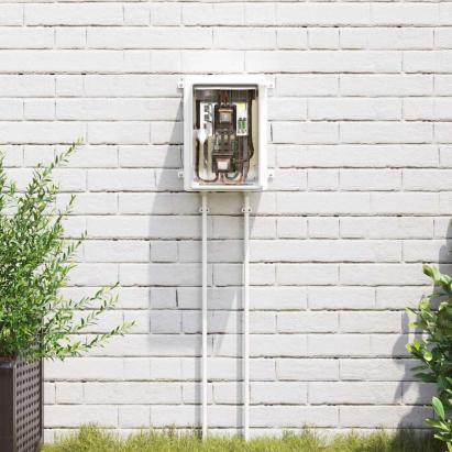 Dulap de control Gri 28 x 13 x 28 cm Plastic ABS GartenMobel Dekor