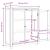 Dulap cu raft cu depozitare Maro 80 x 35 x 95 cm Lemn compozit GartenMobel Dekor