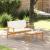 Bancă de grădină cu pernă Alb crem Lemn Solid de Acacia GartenMobel Dekor