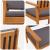 Scaun pentru Grădină 2 pcs Antracit Lemn Solid de Acacia GartenMobel Dekor