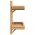Raft de perete cu raft Pe perete Maro 39 x 26 x 60 cm Bambus GartenMobel Dekor