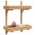 Raft de perete cu raft Pe perete Maro 39 x 26 x 60 cm Bambus GartenMobel Dekor