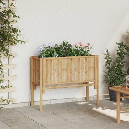Pat ridicat Maro 90 x 35 x 70 cm Bambus GartenMobel Dekor