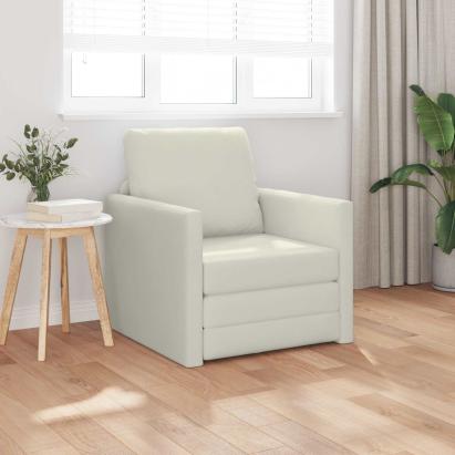 Pat canapea Crem 74 x 77 x 81 cm Catifea GartenMobel Dekor