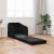 Pat canapea Negru 65 x 80 x 83 cm Catifea GartenMobel Dekor