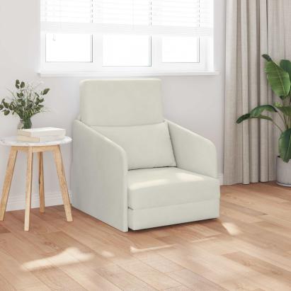 Pat canapea Crem 65 x 80 x 83 cm Catifea GartenMobel Dekor