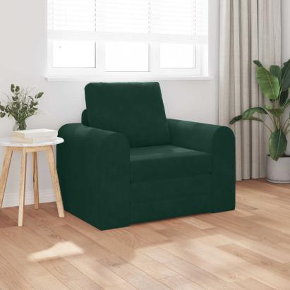 Pat canapea Verde închis 98 x 71 x 83 cm Catifea GartenMobel Dekor