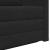 Pat canapea Negru 124 x 71 x 78 cm Catifea GartenMobel Dekor