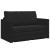 Pat canapea Negru 124 x 71 x 78 cm Catifea GartenMobel Dekor
