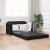 Pat canapea Negru 124 x 71 x 78 cm Catifea GartenMobel Dekor