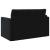 Pat canapea Negru 124 x 71 x 78 cm Catifea GartenMobel Dekor