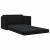 Pat canapea Negru 124 x 71 x 78 cm Catifea GartenMobel Dekor