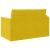 Pat canapea Galben floarea-soarelui 124 x 71 x 78 cm Catifea GartenMobel Dekor